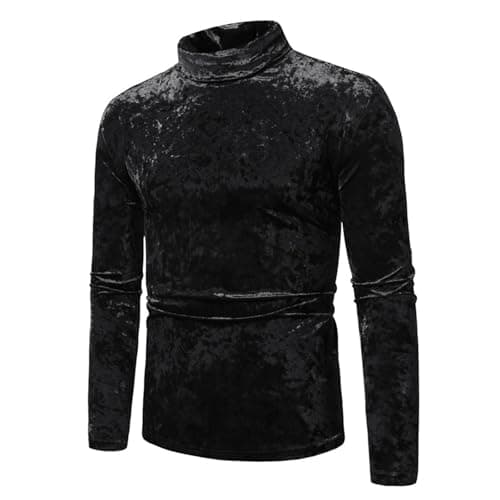 Men's Jacket Thermal Winter Coat Button Zip Pockets Men’S Pu Faux Leather Motorcycle Bomber With Hood Warm Fleece Fur Lined Top Down Coats For Spring Summer Travel (Black,XXL) — view 2