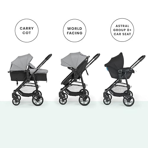 Ickle Bubba Star 3in1 Travel System with Astral Baby Car Seat (Space Grey) — view 4