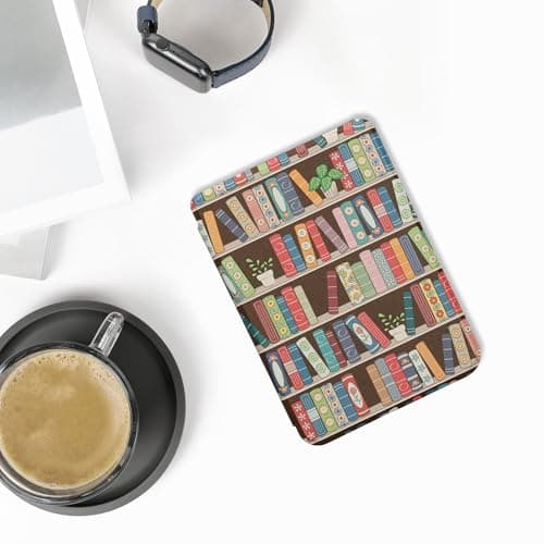 kwmobile Cover for Kobo Clara BW/Colour Case - eReader Cover with auto sleep funktion - Summer Library with Blue/Green/Dark Pink — view 2
