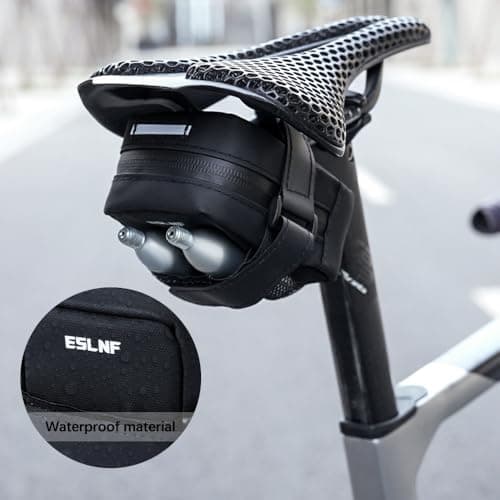 Fyfjur Mini Bike Saddle Bag, Waterproof Compact Portable Bicycle Seat Bag — view 4