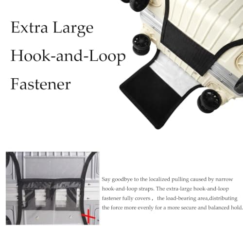 CHENMAHUA Suitcase Cover Luggage Cover Suitcase Protector Clear Suitcase Covers Protectors Suitable for Travel, Business Trips, and Other Harsh Environments to Protect Your Luggage (22 inch) — view 4