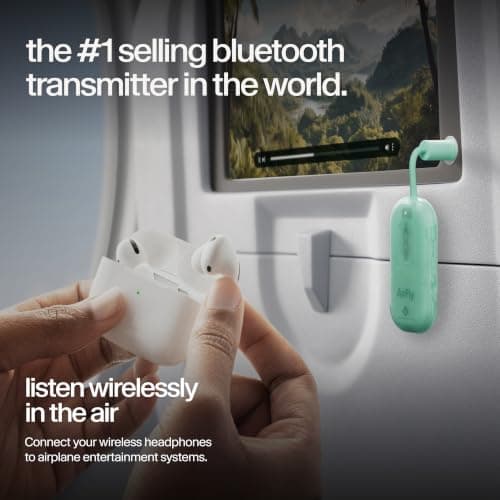 Twelve South AirFly Pro 2, Bluetooth Adapter, Pair 2 AirPods, Mint Ice — view 2