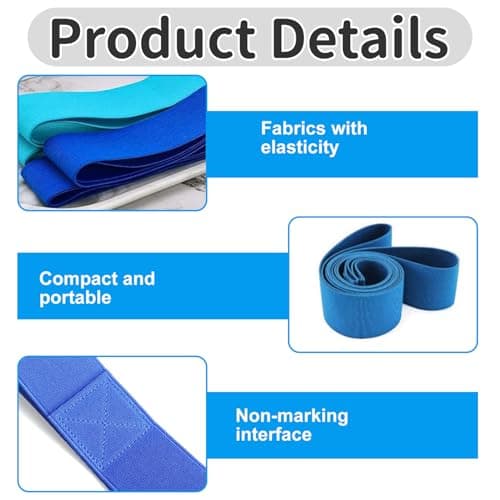 4-Pack Elastic Towel Straps for Secure Hold on Loungers, Beach, and Poolside Chairs — view 3