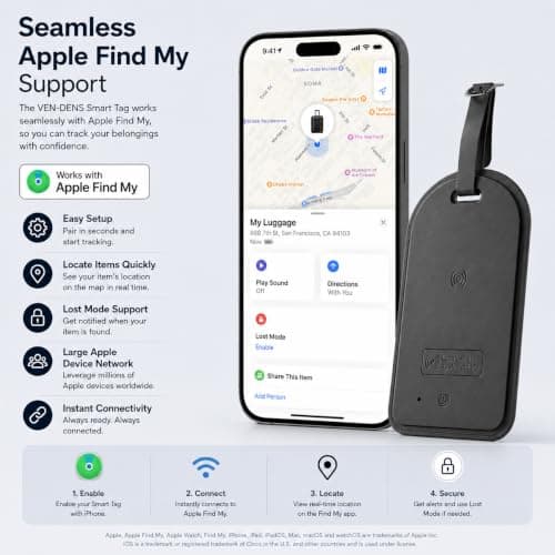 Luggage Tracker Tag with Built-In Locator No Extra Tracker Needed — view 5