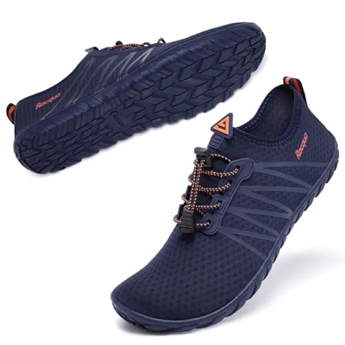 Racqua Water Shoes Men Women Barefoot Aqua Beach Shoes Navy 10 — view 4