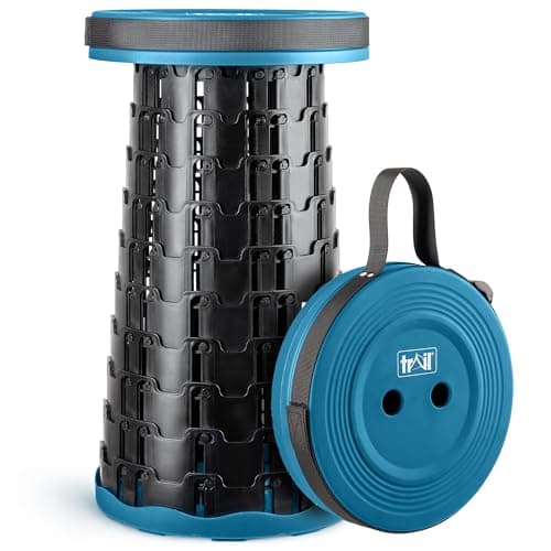 Trail Telescopic Stool, Adjustable 7cm–45cm, Teal