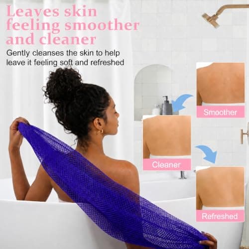 Starhot African Net Sponge with Knots, 1 Pack, Back Scrubber, 30 Colours — view 6