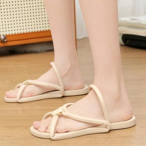 Dianzan Travel Slippers Shower Foldable Shoes Womens Foldable Flip Flops Portable Thong Slippers Travel Sandals Non-slip Hotel Slippers — view 2