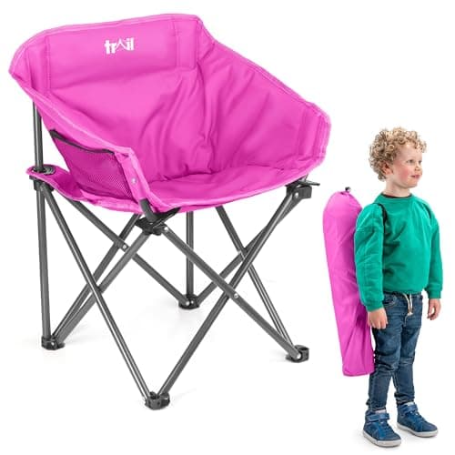 Trail Buzzard Kids Bucket Camping Chair, Pink