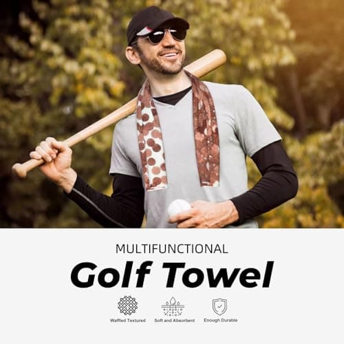 FHEDVBN Cooling Towels for Neck and Face, Soft Breathable Gym Towels with Waterproof Bag & Carabiner, Rose Gold Glitter Ice Towel Quick Dry Sweat Towels for Running, Yoga 40"x 12" — view 6