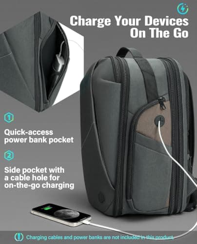 VANKEV Expandable Travel Laptop Backpack Underseat Cabin Bag For EasyJet — view 5