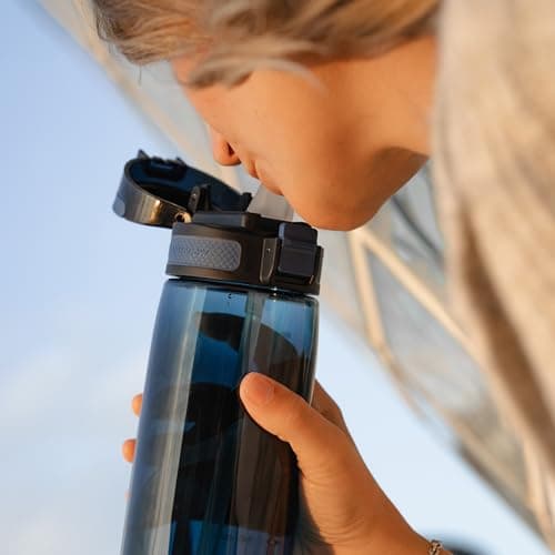 Sparrow Water Bottle with Straw - Tritan Plastic Drinks Bottles - 500ml — view 6