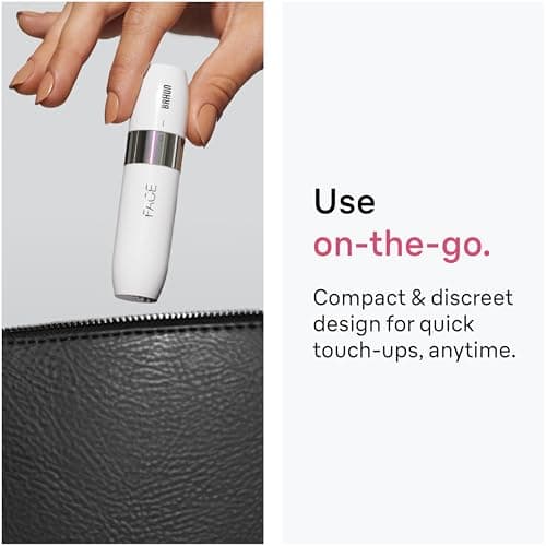 Braun Mini Facial Hair Remover for Women, FS1005, White — view 6