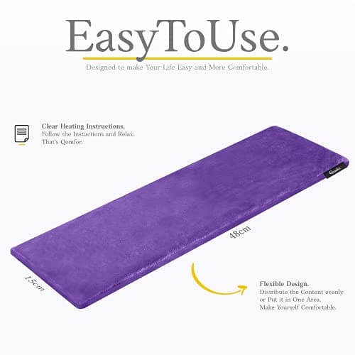 Wheat Bags Microwavable - Purple - Heating Pad for Pain Relief — view 3