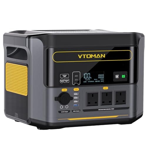 VTOMAN 1000W Portable Power Station, 828Wh Expandable LiFePO4 Battery