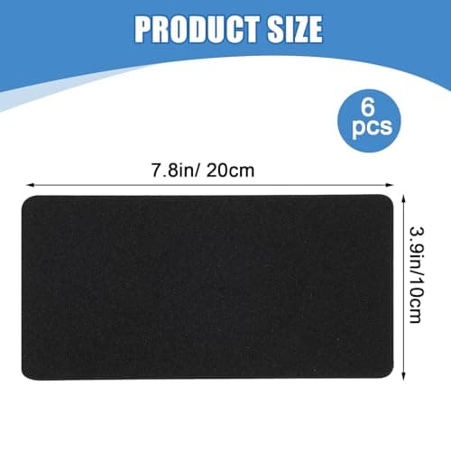 6 PCS Tent Repair Patch Couch Repair Patch Self-Adhesive Waterproof Canvas Patches Kit Tent Strong Sticky Boat Cover Kit Fabric Patches Self Adhesive for Sofas Furniture Tote Bags Car Seats (Black) — view 2