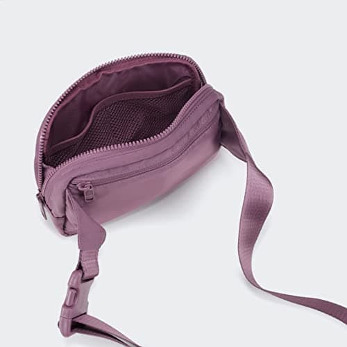 Pander Belt Bag Large 2L, Nylon Fanny Pack Purse for Women and Men with Adjustable Strap, Purple Lavender, L, Solid — view 6