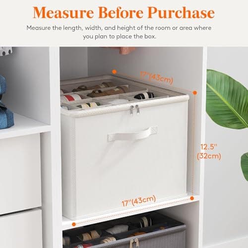 Lifewit Shoe Storage Organiser for Closet, Holder Box, 1 Pack, White — view 4
