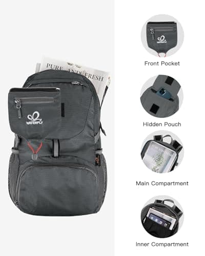 Waterfly Ultra Lightweight Foldable Backpack: 20L Packable Rucksack — view 4