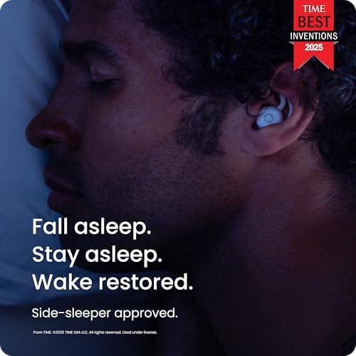Ozlo Sleepbuds and Travel Case Bundle | Advanced Noise-Masking Sleep Earbuds - Comfortable Side Sleeper Headphones - Science-Backed Sleep Sounds - Secure Hard Case — view 3