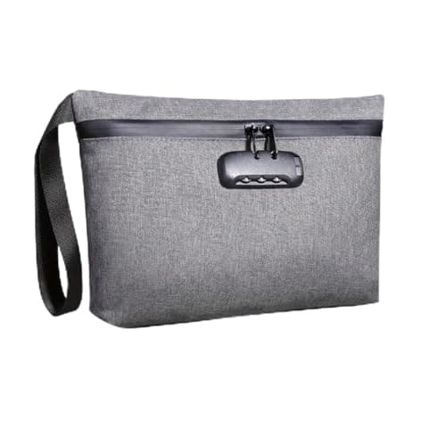 Cosmetic Bags Cosmetic Bag Organiser with Combination Lock Portable Handheld Wash(Grey)