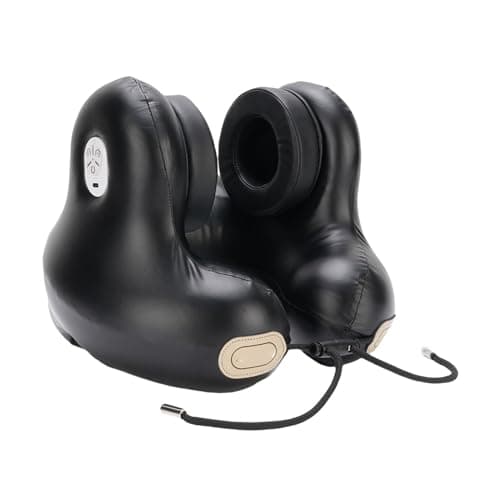 Jeffergarden Travel Neck Pillow with Wireless Headset Memory Foam U Shaped Music Pillow 1200mAh 72 Hour Playtime Noise Canceling Ear Cups for Airplane Car Office Home Train — view 2