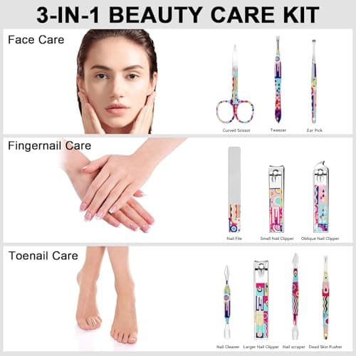 Uliya Manicure Set Nail Clipper Kit Professional Pedicure Tools (Bohemia) — view 2
