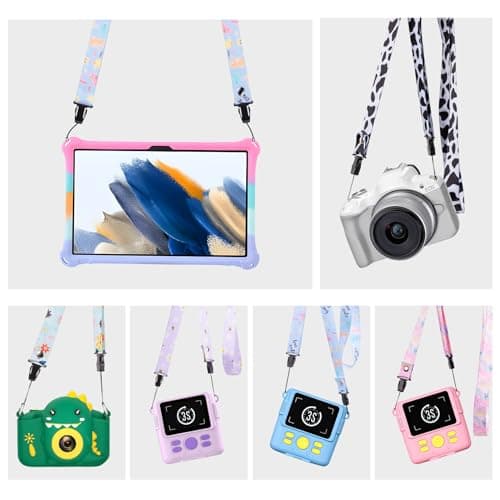 VOVMOEYA Camera Strap, Neck Strap, Lanyard Compatible With Fujifilm Instax Mini Sony ZV-E10 ZV-1 ZV-1F Vlogging Canon R50 M50 Nikon DSLR - Pink — view 3
