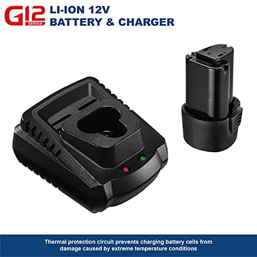 ACDelco ARW1209-K9 G12 Lithium-Ion 12V (10.8V) Electric 3/8" & 1/4" Cordless Ratchet Wrench Power Tool Combo Kit | Tool Set Includes x1 Battery Pack, Charger & Canvas Bag — view 4
