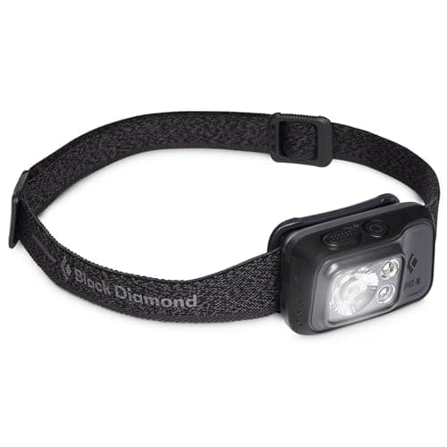 Black Diamond Spot 400-R Rechargeable Head Torch | 400 Lumens, Dimmable | Micro-USB Charging | Waterproof & Compact | Camping, Hiking, Running | Graphite