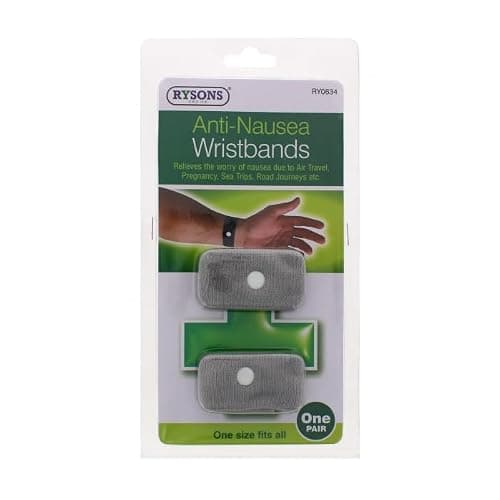 Pair Car Motion Sickness Wristbands Acupressure Nausea Relief Band for Morning Sickness Sea Travel