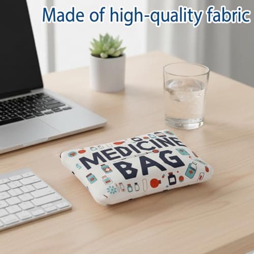 Travel Medicine Bag 2-Pack - Waterproof Medication Organizer Pouch for Pills, Portable Medical Storage for Travel Essentials, Toiletry & Pill Case — view 4