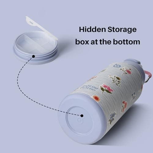 BOTTLE BOTTLE Insulated Water Bottle 950ml Stainless Steel with Straw and Pill Box — view 4