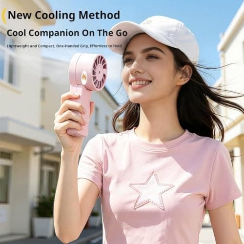 SHUZHENG 2-in-1 Water Bottle with Foldable Fan,Portable Dual-Drinking Cooling Water Bottle with Fan,USB Rechargeable Handheld Cooling Cup for Camping Travel Outdoor Sports — view 5