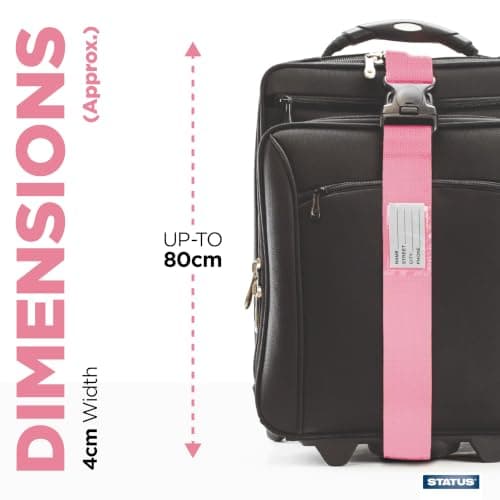 STATUS Pink Luggage Strap — view 2