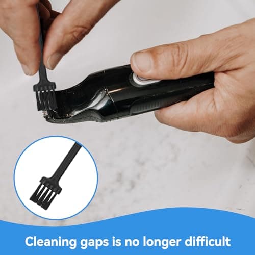 Agatige 20 Pcs Electric Shaver Cleaning Brushes, Razors Brush Set, Trimmer Cleaner Brush with Long Handle for Computer Keyboard Shaver Appliance and More — view 4