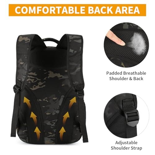 HUNTVP Small Backpack 15L/25L, Tactical Military Backpack Molle Rucksack for Men & Women, Versatile Daypack for School, Work, Cycling, Motorbike — view 4