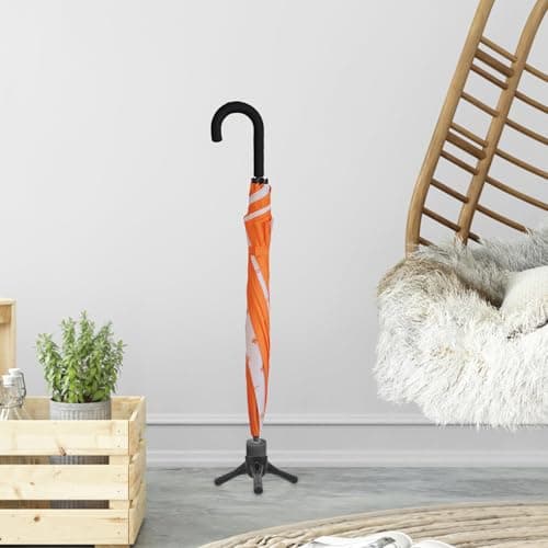 Boys and Girls Umbrella Support Stand, Portable Plastic Base, Black Tripod — view 4