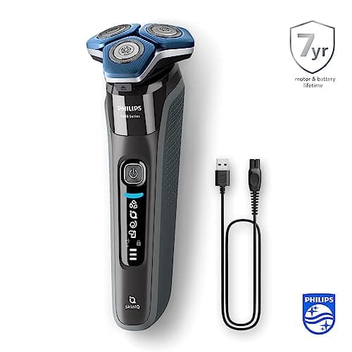 Philips Shaver Series 7000 - Wet & Dry Mens Electric Shaver with SkinIQ Technology, Pop-up Trimmer, Charging Stand, Travel Case and Cleaning Brush (Model S7887/35) — view 2