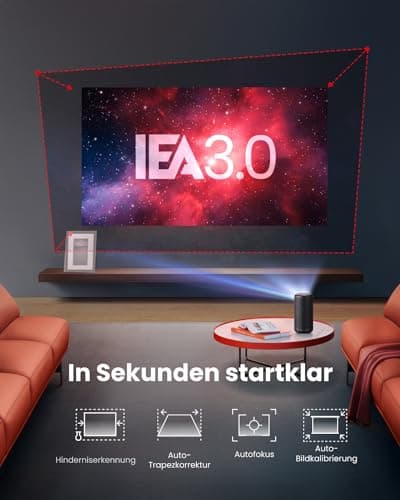 NEBULA Capsule 3 1080p Mini Projector, Smart 200 ANSI-Lumen Portable Projector with Official Google TV, Built-In Netflix, 120-Inch Picture, Built-In Battery(Renewed) — view 5