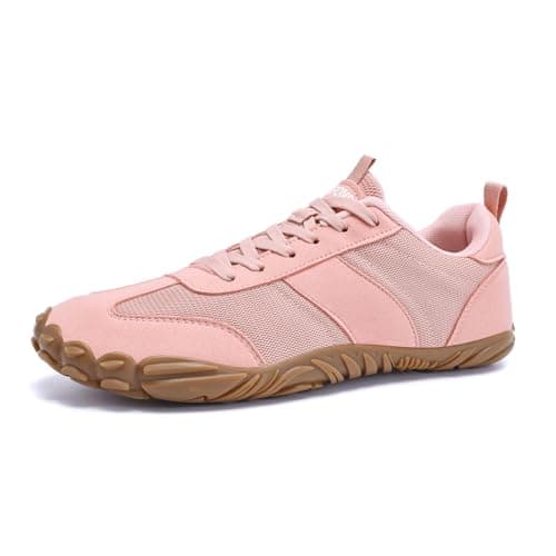 RUFONE Barefoot Hiking Shoes for Women and Men – Minimalist Trail & Walking Sneakers, Spacious Toe Box, Non-Slip, Pink, 11 Women/9 Men — view 3