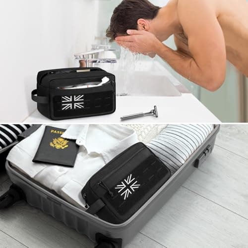 ETRONIK Tactical Toiletry Bag Men, Mens Travel Wash Bag with Molle System — view 6