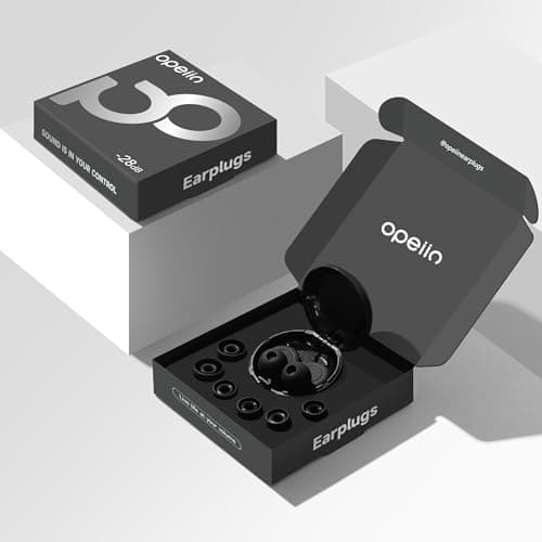 OPEIIN Ear Plugs for Sleep - Flexible Silicone for Superior Hearing Protection,Ultra-Soft Reusable Noise-Reducing Earplugs for Sleep, Focus, Travel | Custom Fit with 8 Tips in XS/S/M/L | 28dB (SNR) — view 5