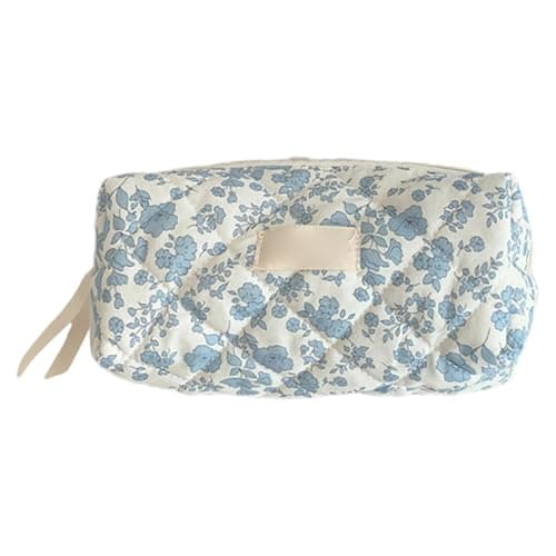 Floral Pencil Bag Cute Aesthetic Pen Pouch Makeup Bag
