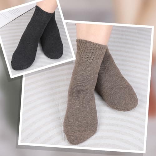 Xialvyu 5 Pairs Crew Thermal Socks for Women Men,Multicolor — view 4