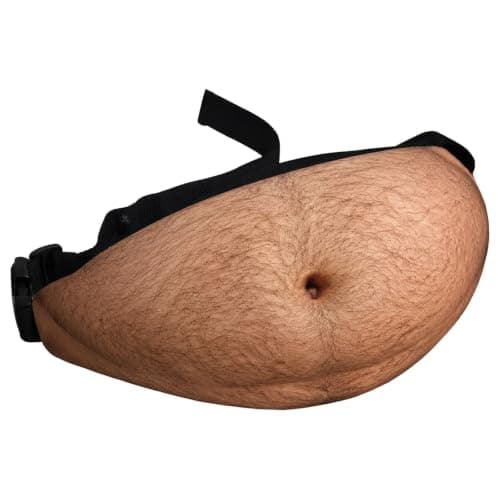 Fanny Pack for Men, Funny Fake Belly Waist Bag, Gifts for Men Him