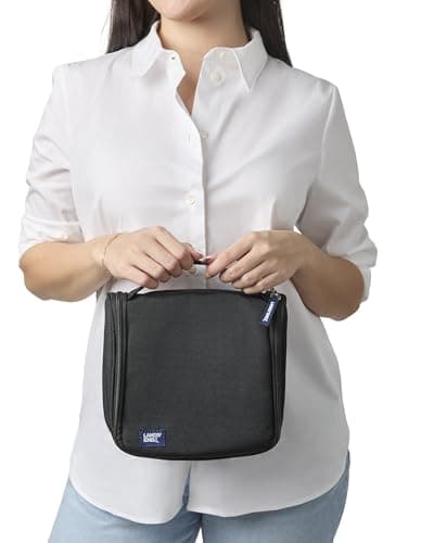 Lands' End Small Hanging Toiletry Bag for Travel, Canvas Hanging Dopp Kit — view 2