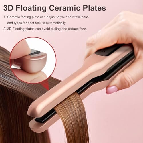 JAETON Mini Travel Hair Straightener for Short Hair, 2 Temp 180°C/210°C — view 3