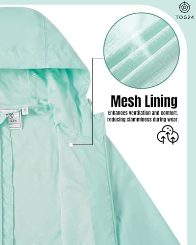 TOG24 Craven Womens Windproof,Breathable,Waterproof Jacket,Packaway, Hood — view 5