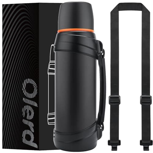 Olerd Large Flask - 2.5l Stainless Steel Insulated Bottle for Travel with BPA Free Cup - Oversized Vacuum Bottle — view 4
